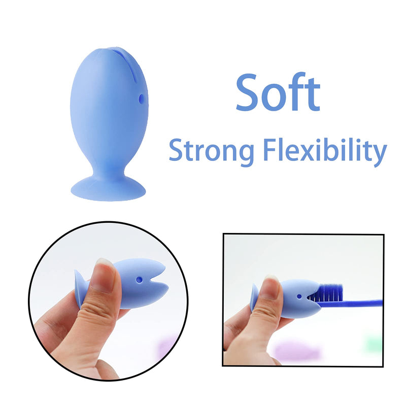 [Australia] - 10 Pcs Travel Portable Toothbrush Head Covers Toothbrush Protective Case Toothbrush Head Protector Cap, Silicone Suctioned Can Storage Boxs Hand Tools 