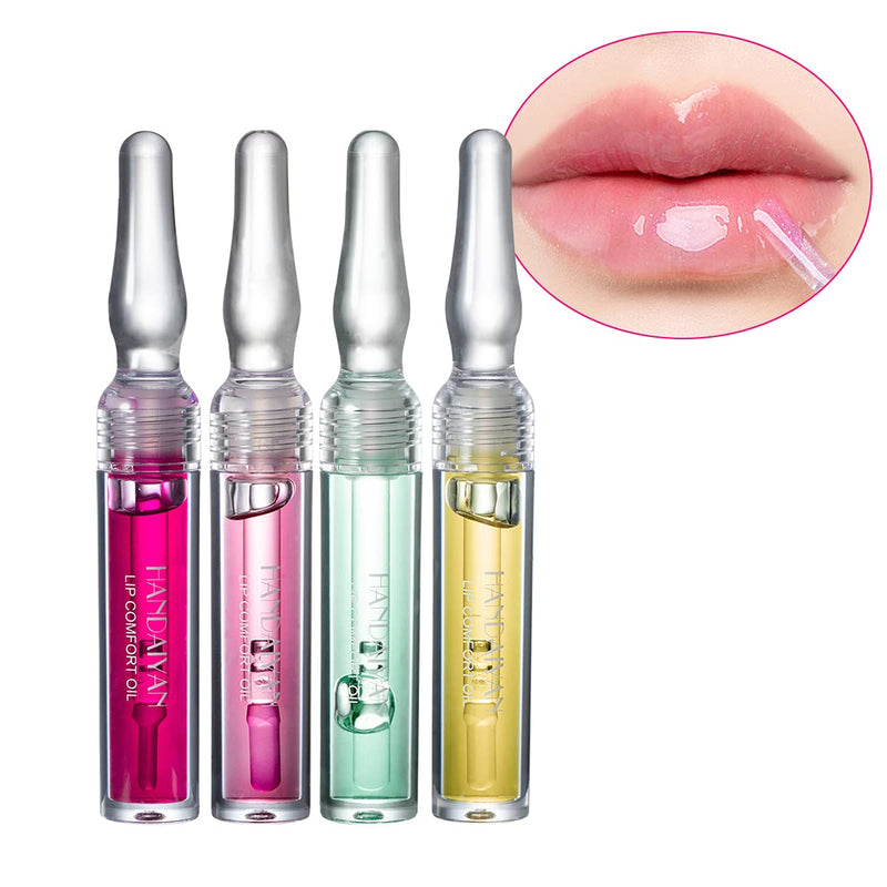 [Australia] - Moisturizing Lipgloss Set 8 Pack Lip Comfort Oil Petansy Transparent Lip Gloss Kit 