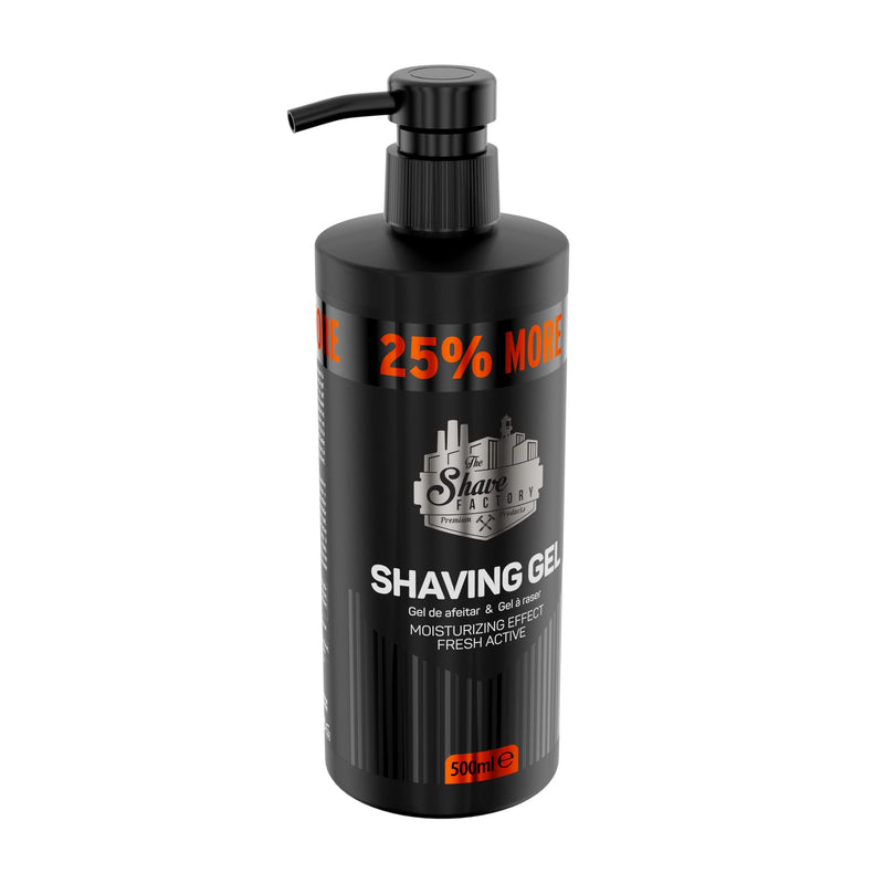 [Australia] - The Shave Factory Shaving Gel - Moisturizing Effect Fresh Active Product for Professional Barbers/Hairdressers and Traditional Shaving Enthusiasts (Fresh, 500ml) 
