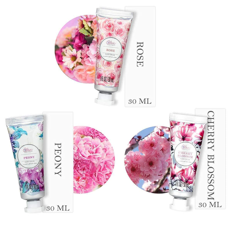 [Australia] - Hand Cream Gift Set - Hand Lotion Set for Women, Travel Size Hand Cream Enriched with Shea Butter and Glycerin to Moisturize Dry Hands, Gifts for Women, Birthday. 6 x 1.0 oz/30ml 