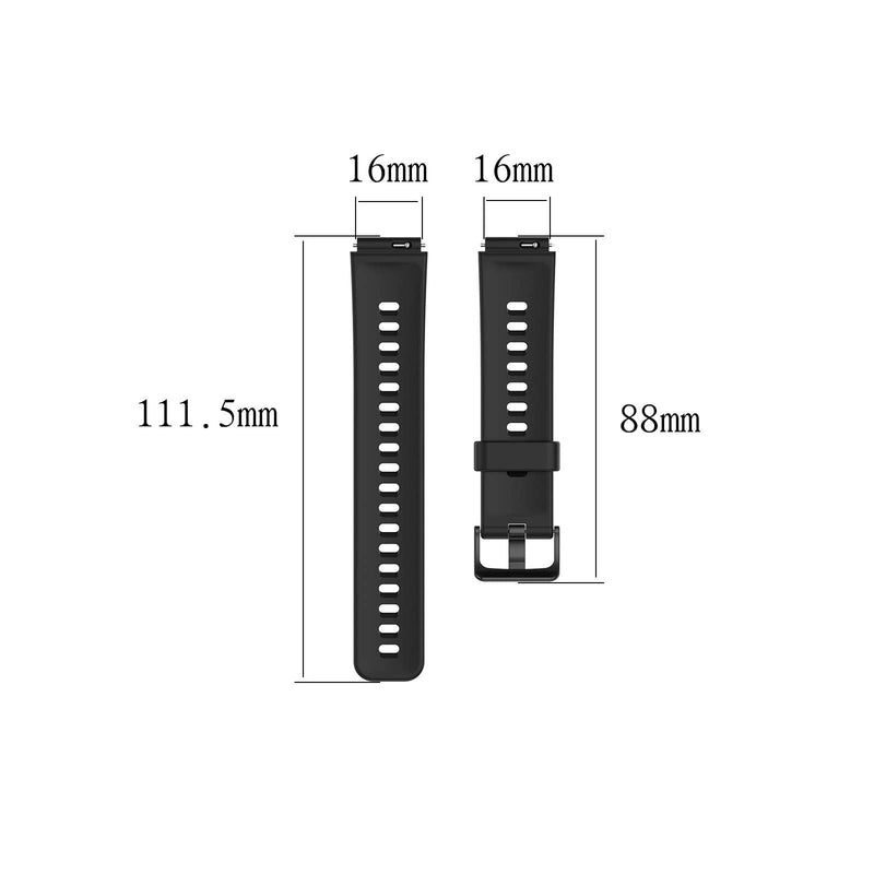 [Australia] - FitTurn [5Pack]16mm Bands Compatible with FITVII Slim Fitness Tracker, Replacement Colorful Silicone Wristband Adjustable Accessory Bands Strap for FITVII Slim Fitness Tracker Women Kids FiveColors*B 