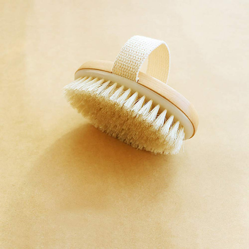 [Australia] - Ithyes Dry Brushing Body Brush Exfoliating Brush Natural Bristle bath Brush for Remove Dead Skin Toxins Cellulite,Treatment,Improves Lymphatic Functions,Exfoliates,Stimulates Blood Circulation 