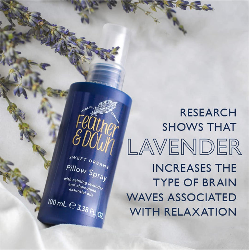 [Australia] - Feather & Down Sweet Dream Pillow Spray (100ml) - With Calming Lavender & Chamomile Essential Oils. Encouraging Calm, Tranquility & a Restful Night's Sleep. 