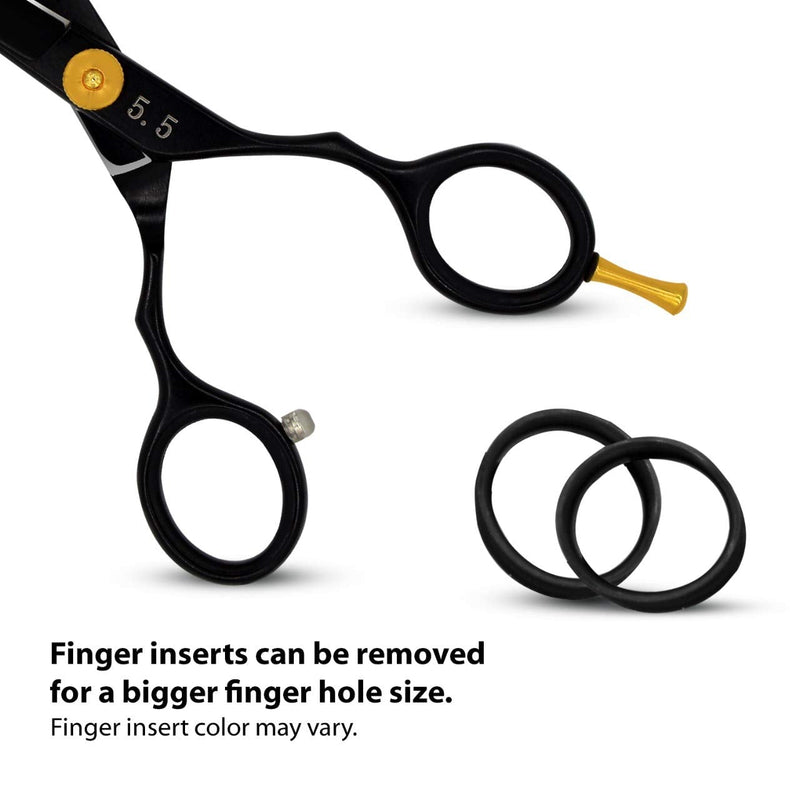 [Australia] - Professional Hair Cutting Scissors - VERY SHARP - Barber 5.5-inch Razor Edge Shears - Made from Forged Stainless Steel with Fine Adjustment Screw 