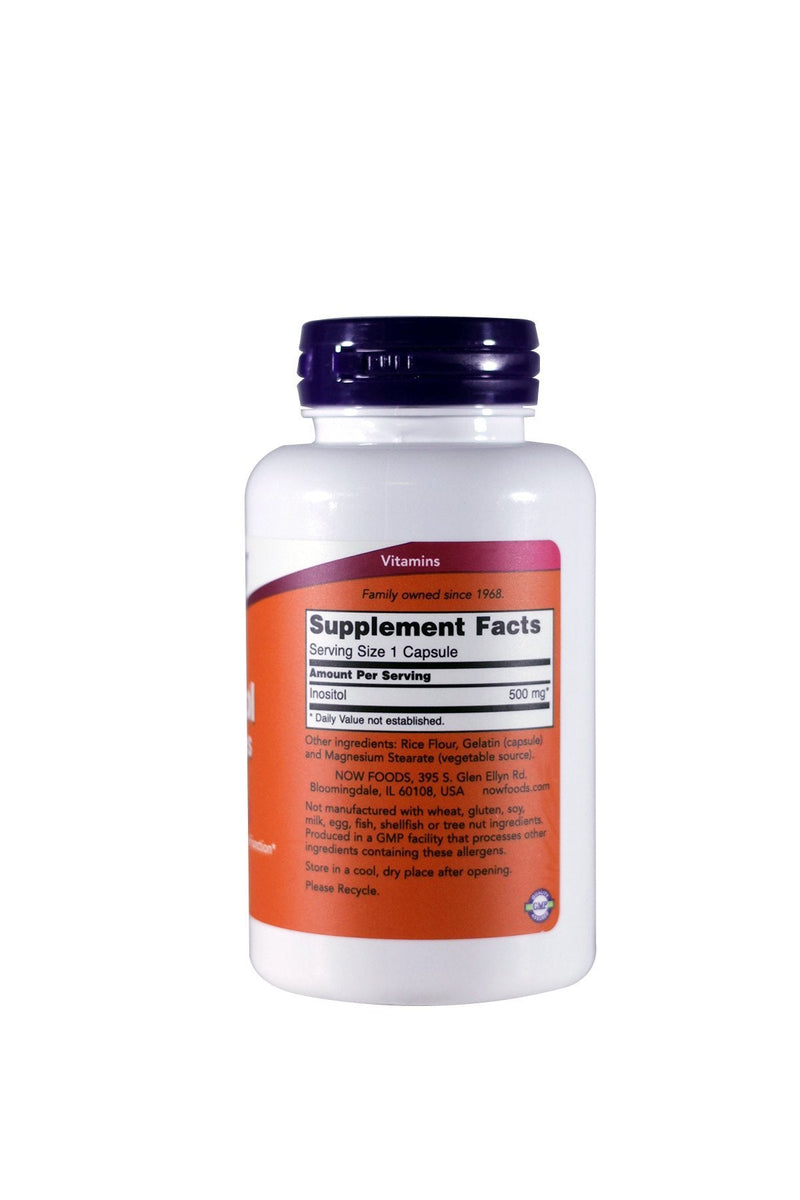 [Australia] - NOW Foods Foods Inositol 500mg,100 Capsules (Pack of 3) 