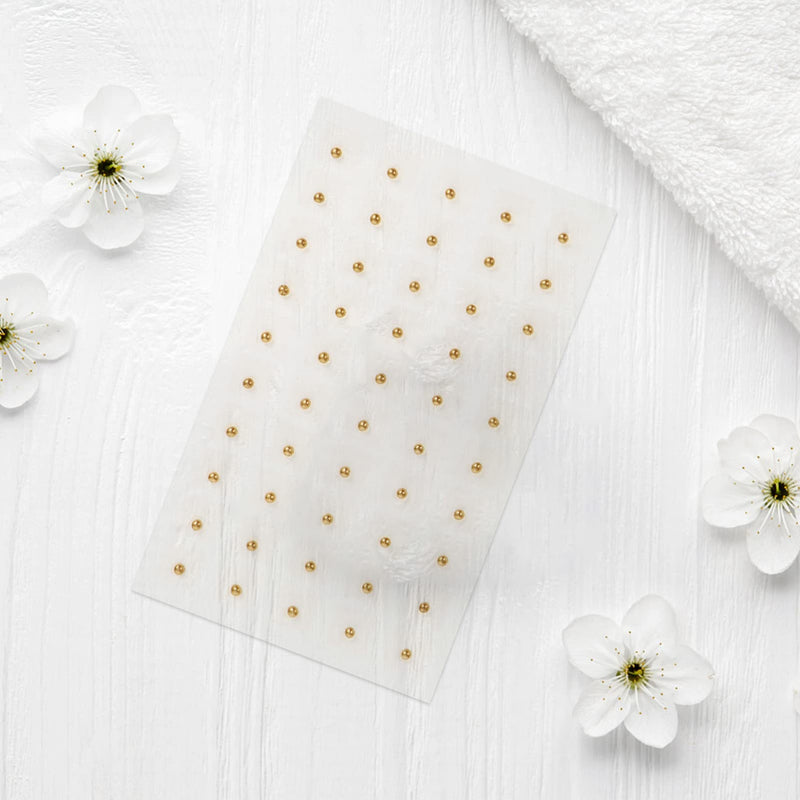 [Australia] - Healifty 200Pcs Ear Press Seeds Acupuncture Vaccaria Plaster Bean Acupoint Massage Paste Ear Stickers for Ear Therap Pain Relief Care Light Yellow 