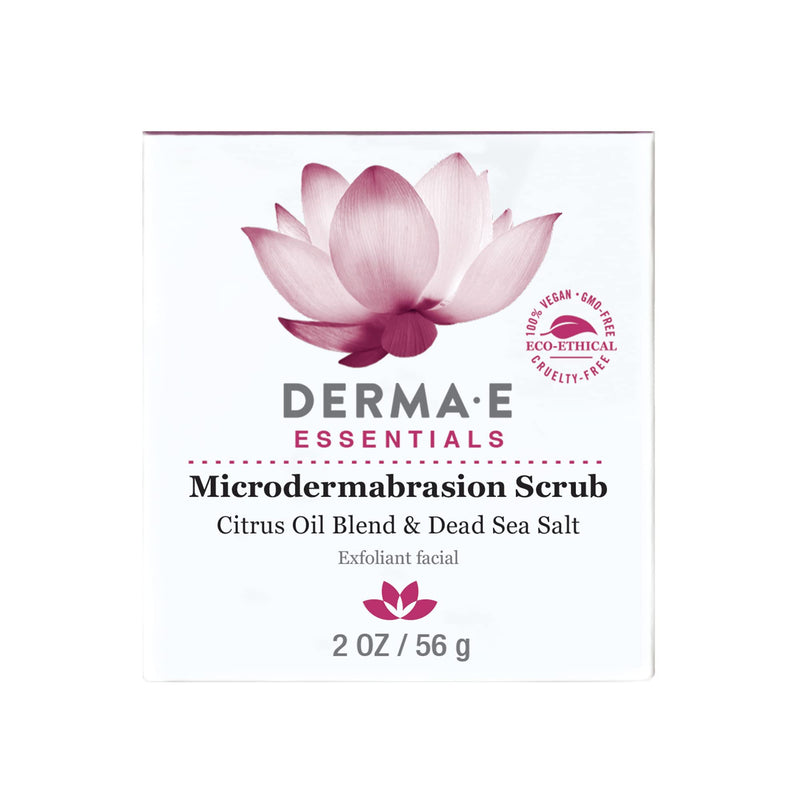 [Australia] - DERMA E Microdermabrasion Scrub with Dead Sea Salt & Citrus Essential Oils – Facial Exfoliating Scrub Smooths, Revitalizes and Renews – Ideal for Scars and Wrinkles, 2oz 