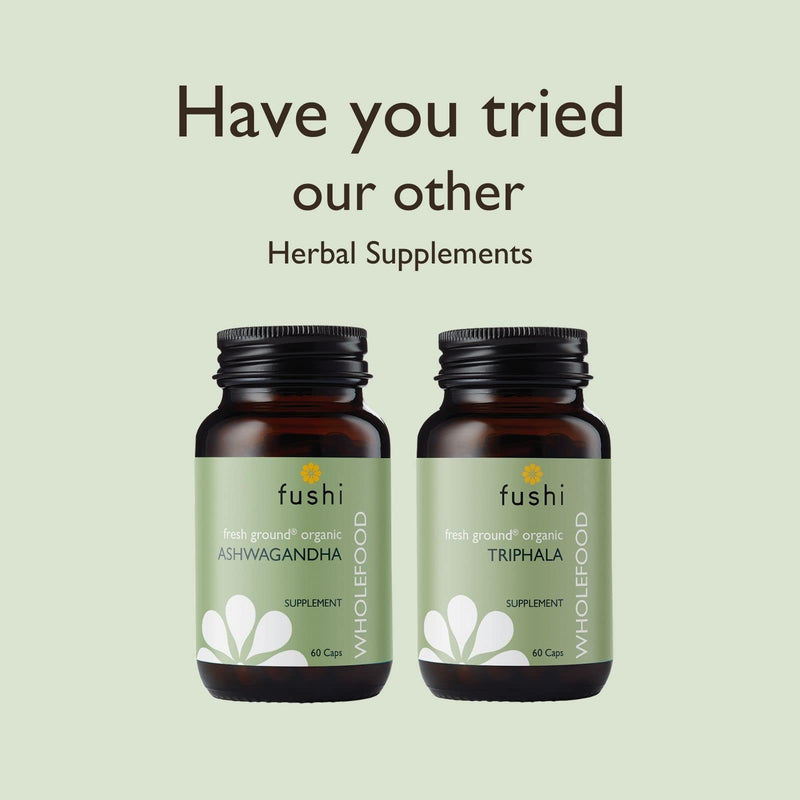 [Australia] - Fushi Shatavari Organic Herbal Supplement 60 Caps | Fresh-Ground Wholefood | Female Balance | Women’s Health Supplement | Ethical & Vegan 