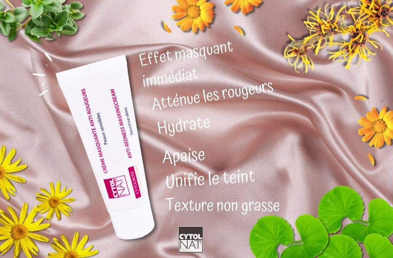 [Australia] - CYTOLROSE¬Æ CC Cream 40 ml, Masking tinted cream anti-redness for sensitive skin - Based on marine trace elements and plant extracts - Universal shade. 