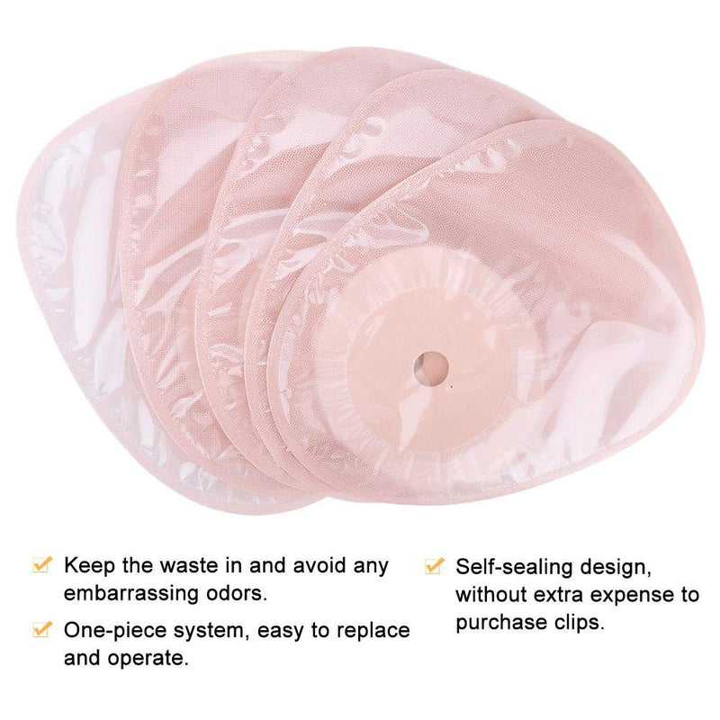 [Australia] - 10pcs/Pack Ostomy Bag, System Medicals Drainable Colostomy Bag, Skin-friendly Hydrocolloid Film Cut Size Brace Ostomy Supplies for Body Stoma Car 