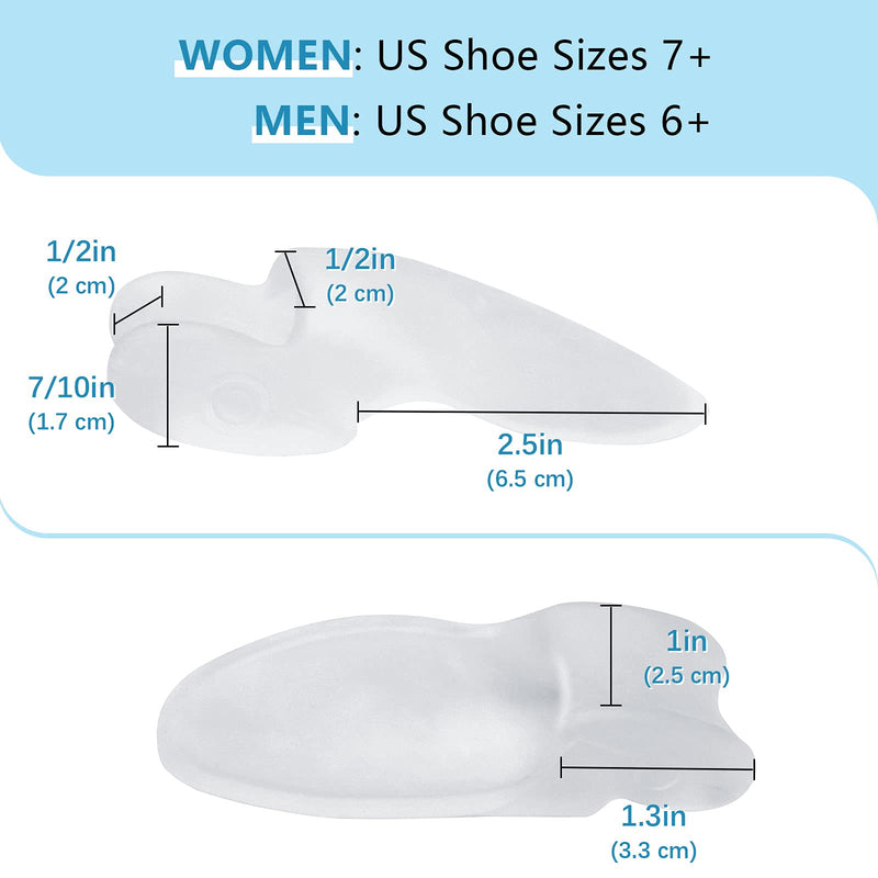 [Australia] - Menocady Pack of 12 Bunion Cushions and Protectors, (1/2'' Thick) Bunion Pad with Gel Shield, Bunion Corrector with Separator for Big Toe, Bunion Shield for Pain Relief from big toe joint, Bunion Pain, Pressure 