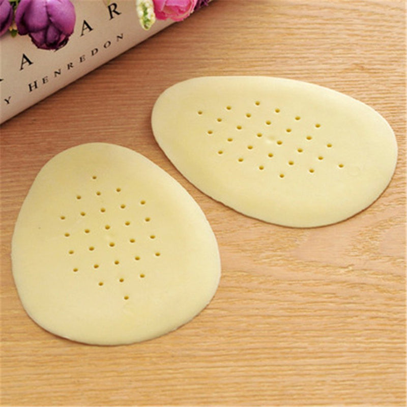 [Australia] - CAREOR 3 Pairs Front Pad Half Insoles, Metatarsal Forefoot Shoes Pads Cushions Silicone Holes Design High Heels Gel Cushions Shoe Inserts for Women (Beige) Beige 