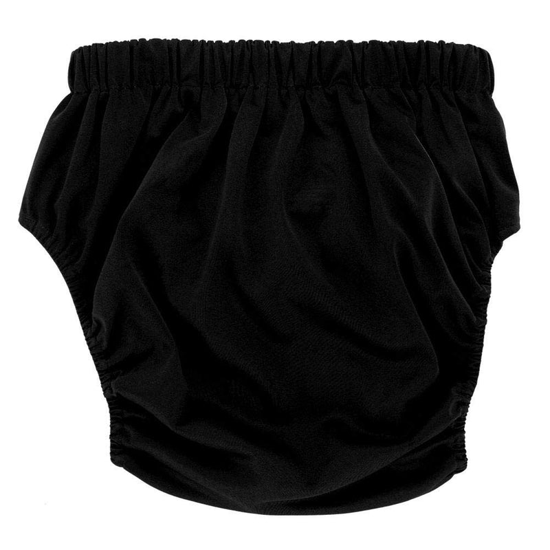 [Australia] - Adult Diaper Pants Incontinence Nappy, Adjustable Washable Dual Opening Pocket Reusable Leakfree Insert Cloth Diapers for Disability Care(Black) Black 