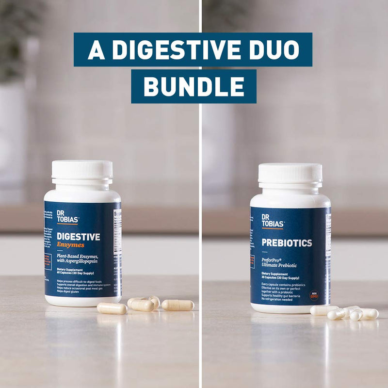 [Australia] - Dr. Tobias Prebiotics & Digestive Enzymes Bundle for Digestive Health 