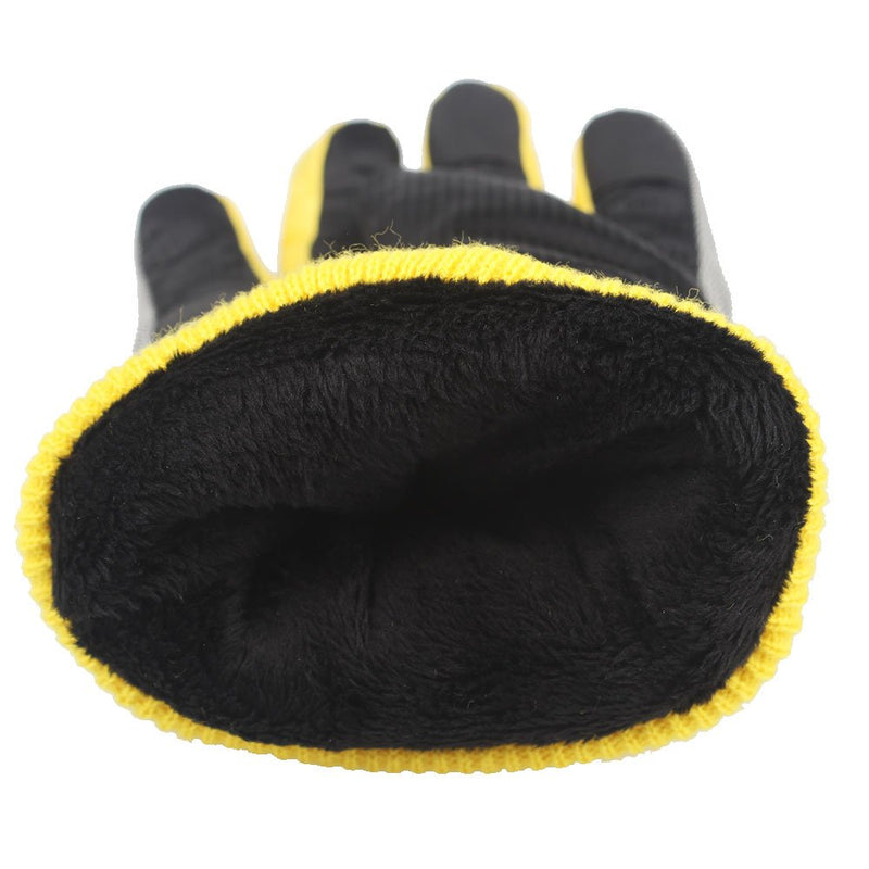 [Australia] - MAGARROW Kids Winter Warm Windproof Outdoor Sports Gloves For Boys Girls Black Small (Fit kids 6-7 years old) 