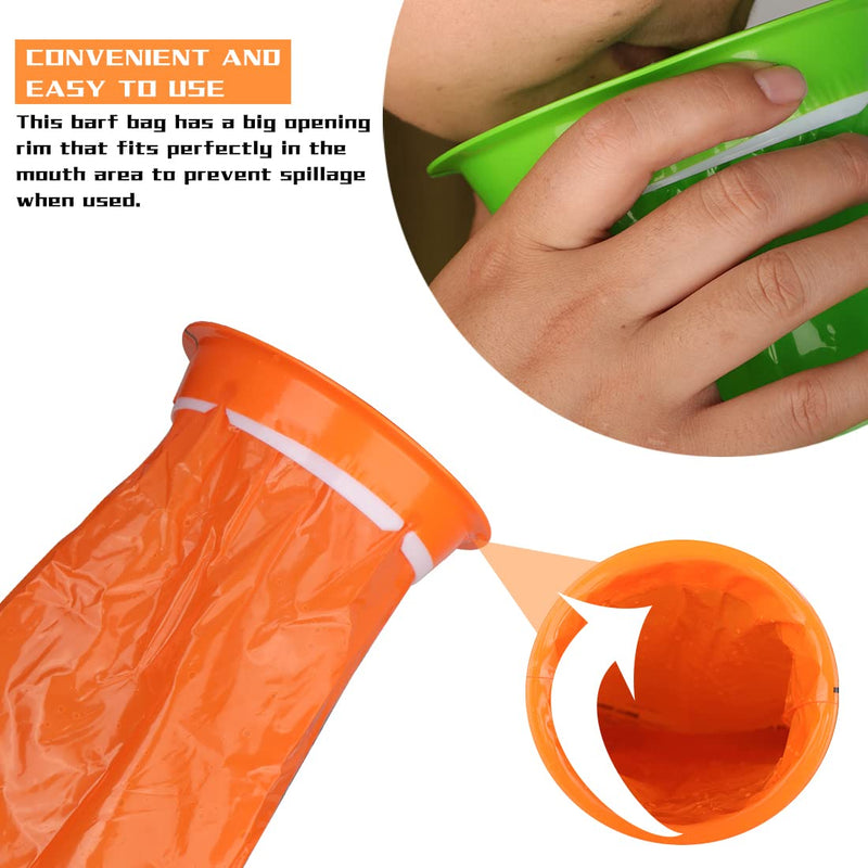 [Australia] - Vomit Bags Sick Bags Disposable Emesis Bags 16 Pieces Barf Bag with Snap for Travel Motion Sickness, Airsick 1000ml Car Sickness Bag 