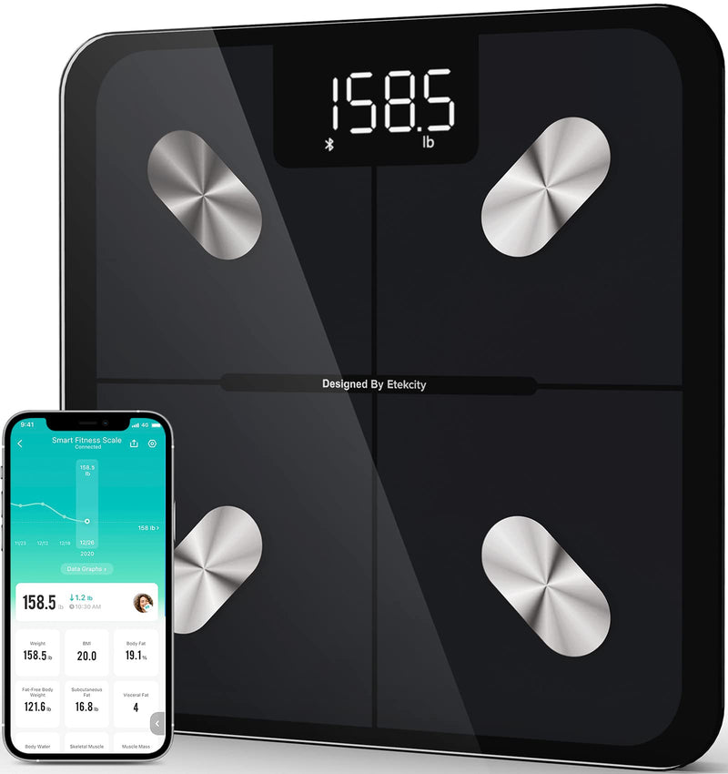 [Australia] - Etekcity Smart Scale for Body Weight Body Analyzer Machine and Food Kitchen Scale 304 Stainless Steel 