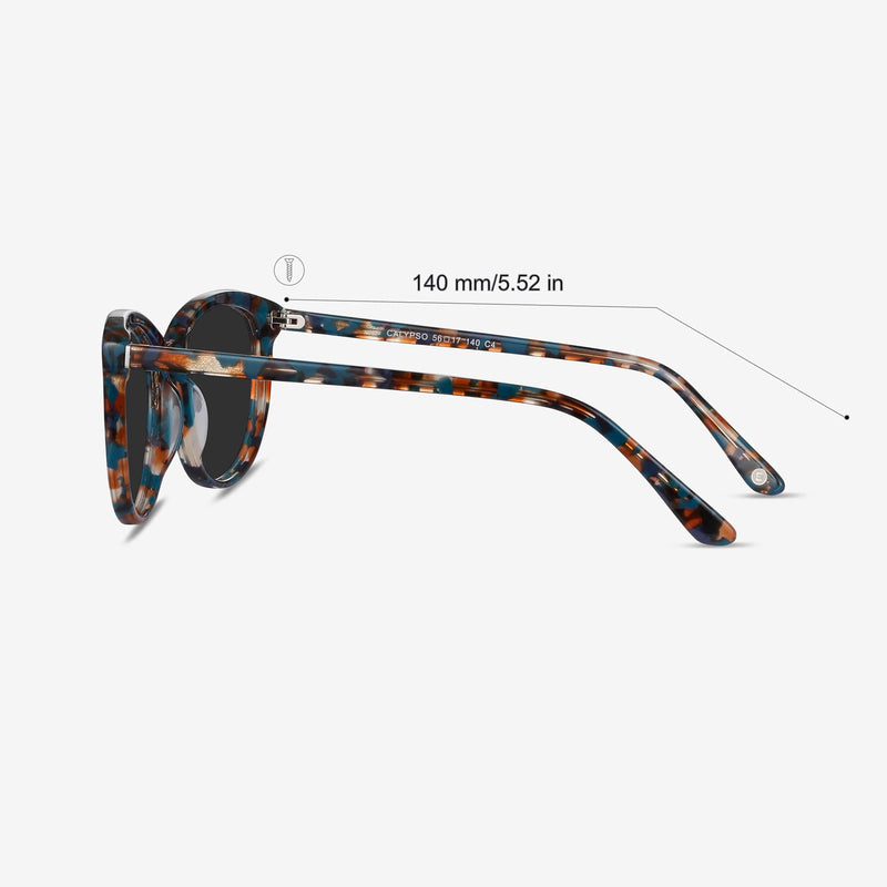 [Australia] - EyeBuyDirect - Cat-Eye Unisex Polarized Sunglasses Calypso Non-Polarized 