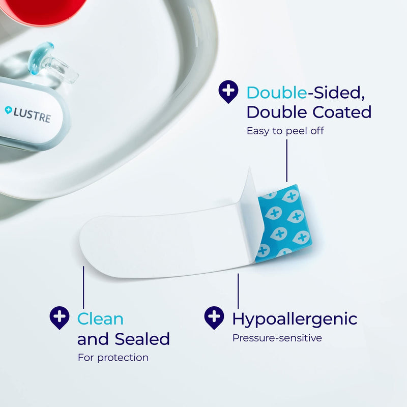[Australia] - LUSTRESTRIPS - 30 Adhesive & pressure sensitive strips for use with LUSTRE ClearSkin Devices | Skin therapy | Hypoallergenic, easy to apply 
