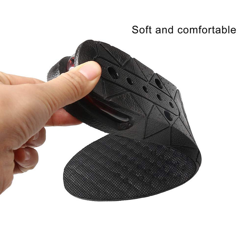 [Australia] - ZHIYE Height Increasing Shoe Insole, 3 cm 5cm 7 cm Adjustable 3-Layer Orthotic Air Cushion Heel Insert Increase Insole for Men Women Black 