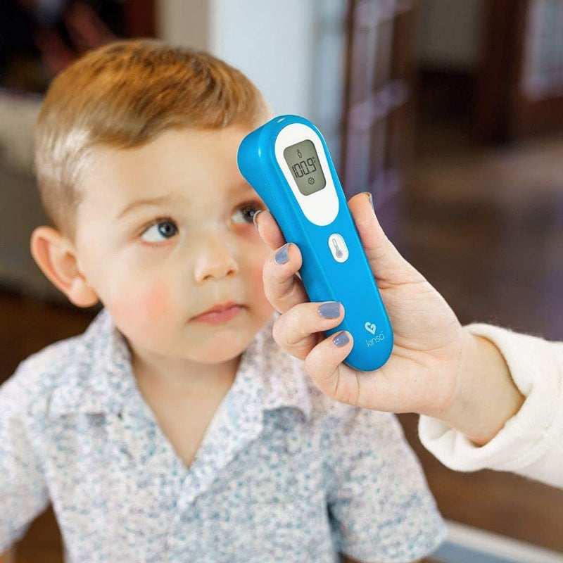 [Australia] - Kinsa QuickScan Non-Contact Smart Forehead Thermometer & App - Pairs with Smartphone to Track Family Health & Get Illness Guidance - Contactless, No Touch Thermometer FDA Cleared Adults & Kids 