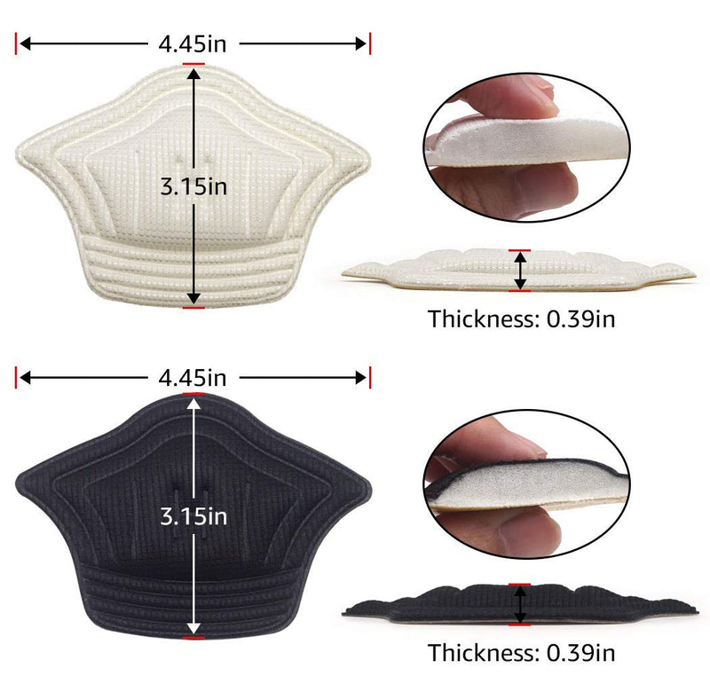 [Australia] - Heel Cushion Liner for Blisters,Heel Grips for Loose Shoes, Self-Adhesive Heel Protector Pads 2 Pairs 