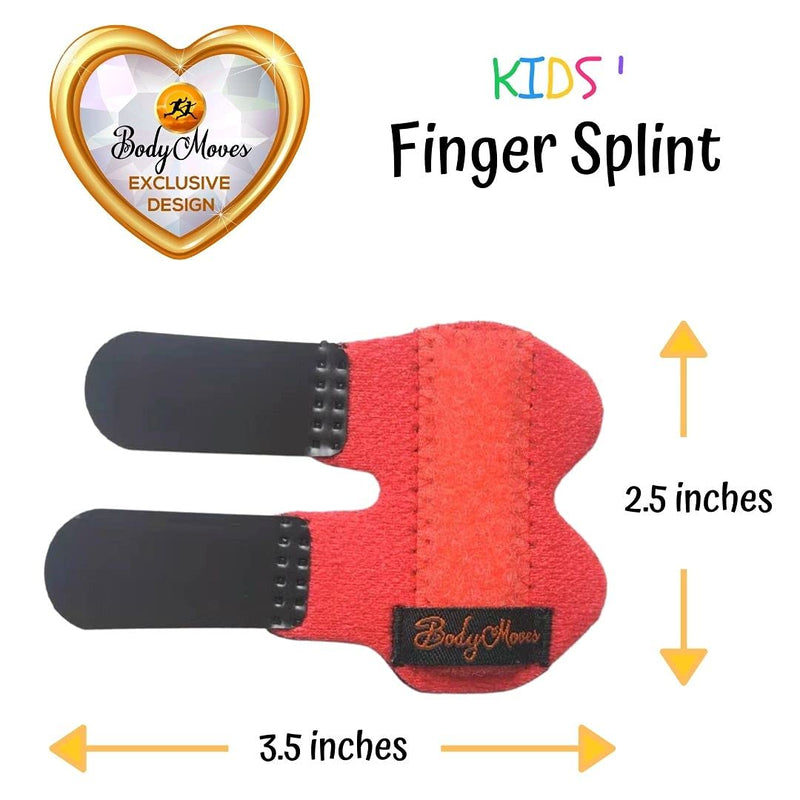 [Australia] - BodyMoves kids finger splints (2 pc, Rosy red) 2 pc 