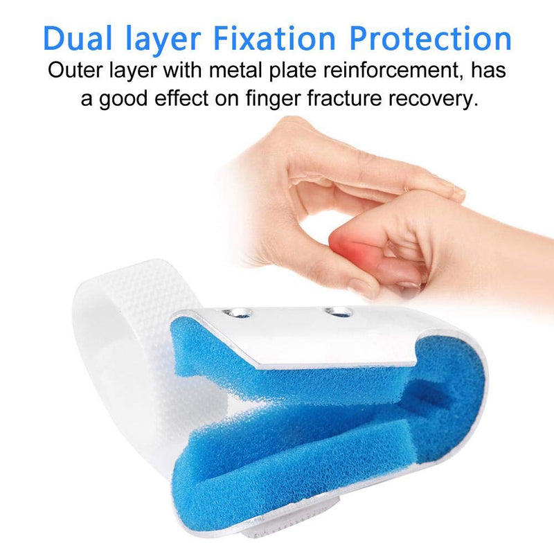 [Australia] - Finger Support, Finger Splint, Sponge Padded Fingers Protector Made of Aluminum Alloy Provide Support Reduce Load and Pressure Prevents Tendons From Bending Finger Knuckle Joint Fixation(#3) #3 