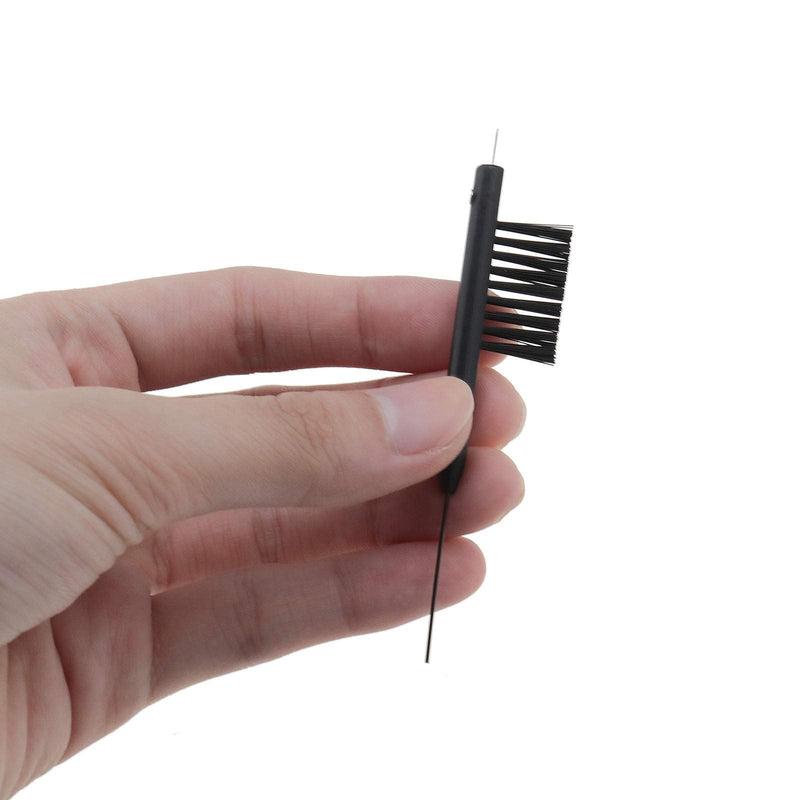 [Australia] - 6Pcs Hearing Aid Disassembly Cleaning Tool Kit Multi-Functional Brushes with Magnet Wax Loop Vent Cleaner Steel Pick Microfiber Cloth Universal 