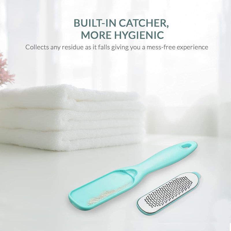 [Australia] - Callus Remover for Feet | Double-Sided Foot Scrub -Foot File -Dead Skin Remover -Foot Rasp for Exfoliation -Wet & Dry Feet Scrubber for Smoothing & Softening Feet -Pedicure Tool for Foot Care 