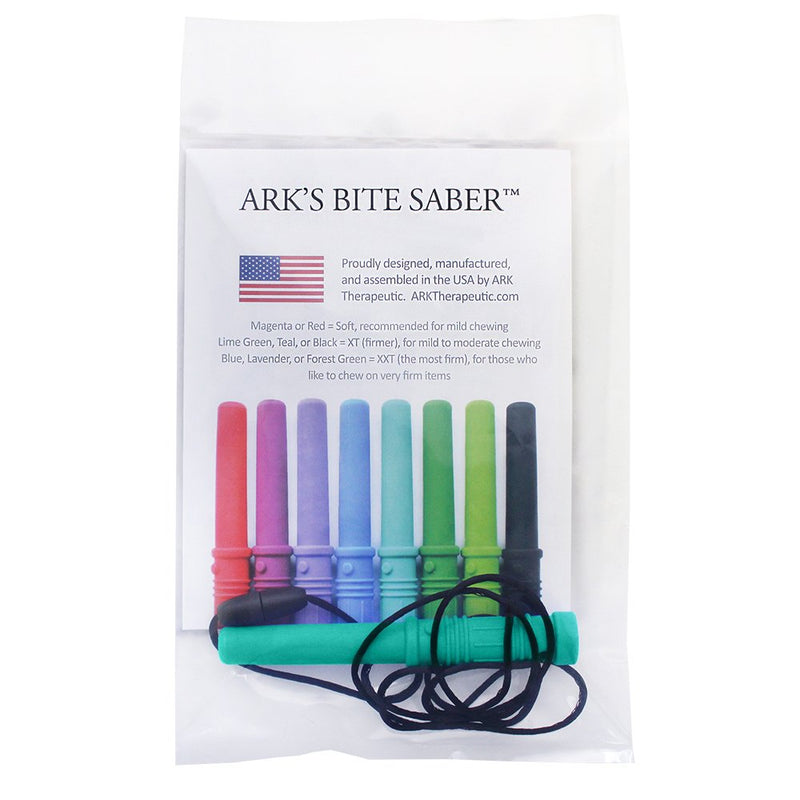 [Australia] - ARK's Bite Saber Sensory Chew Necklace XT for Mild to Moderate Chewing - Teal 