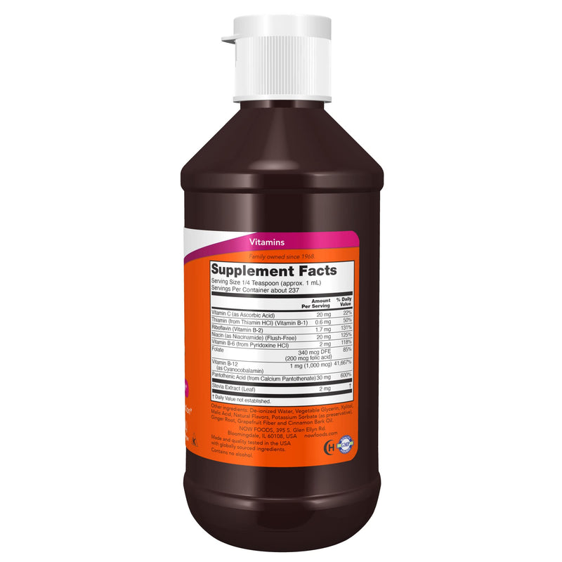 [Australia] - NOW Supplements, Vitamin B-12 Complex Liquid, Energy Production*, Nervous System Health*, 8-Ounce 8 Fl Oz (Pack of 1) 