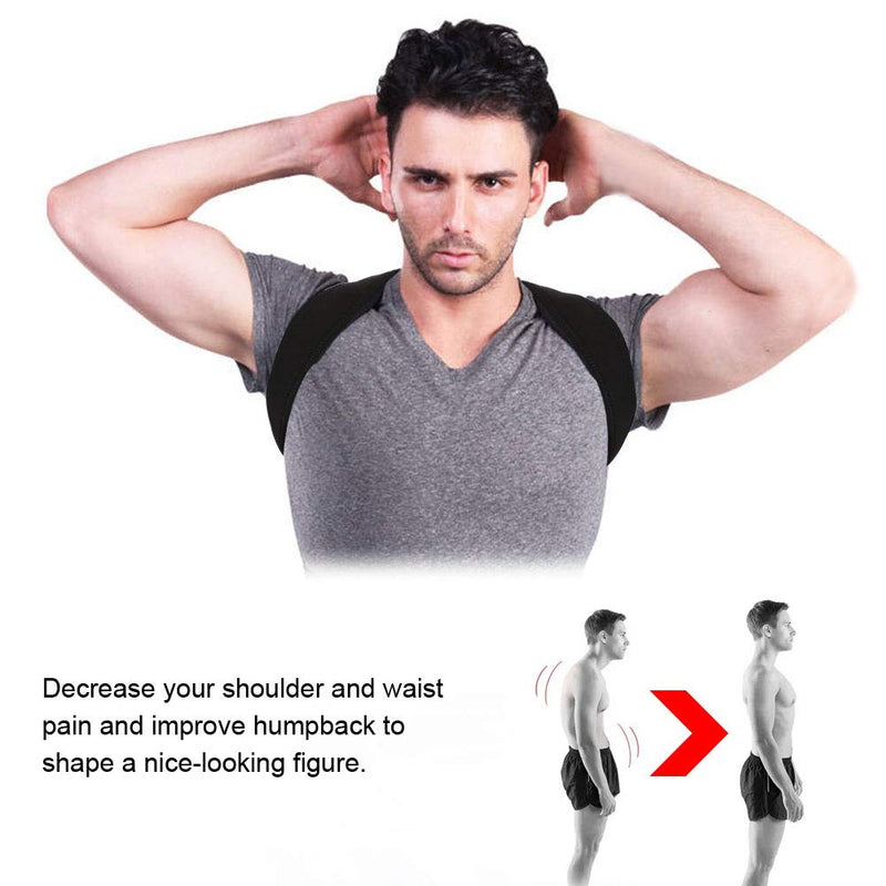 [Australia] - Back Corrector, Back Shoulder Posture Correction Band Humpback Back Pain Relief Corrector Brace Device to Improve Bad Posture for Men and Women 