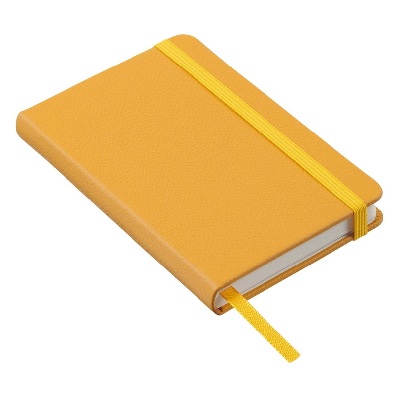 [Australia] - Leatherpress Classic Leather Notebook Journal, Hardcover, Butter Yellow, Pocket (3.8" x 5.7"), 240 Ruled Pages, Inspire Collection 