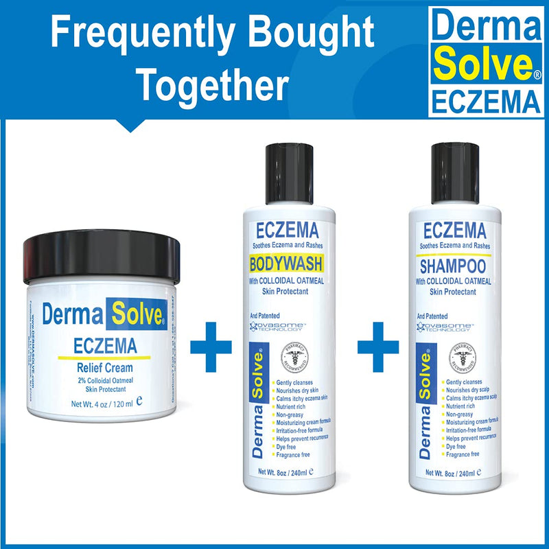 [Australia] - Eczema Relief Lotion Cream | Full Body Eczema Flare Control Therapy Balm That Protects, Moisturizes, and Repairs Skin by DermaSolve - Kids, Babies & Adults - Steroid Free (4 Fl Oz, 2) 4 Fl Oz (Pack of 2) 2.0 
