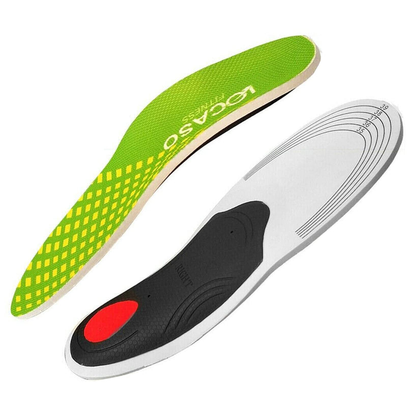 [Australia] - walgreen Xample Size 3 - 7 Green 3D Orthotic Flat Feet Foot High Arch Gel Heel Support Shoe Inserts Insoles Pads 