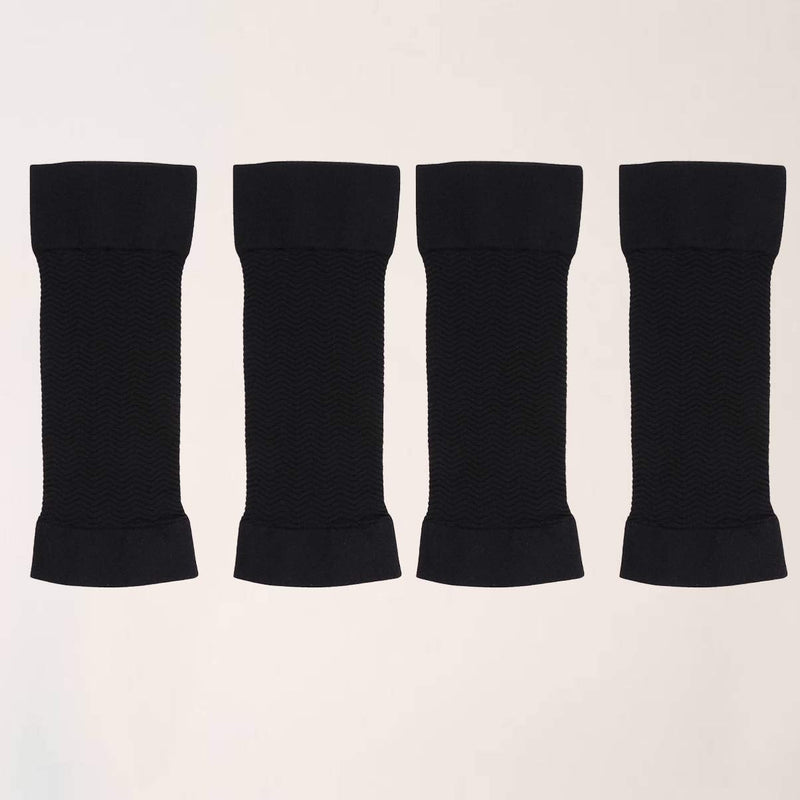 [Australia] - LIOOBO 2 Pairs Lymphedema Arm Sleeve Post Mastectomy Compression Sleeve Anti Swelling Glove Gauntlet Arm Support Brace for Anti Edema Swelling Lymphedema Black 