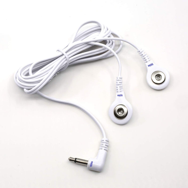[Australia] - Tens Replacement Lead Wires, 2 Snap Connectors (2 Pack), Discount Tens Brand 3.5mm Plug (standard headphone size) 