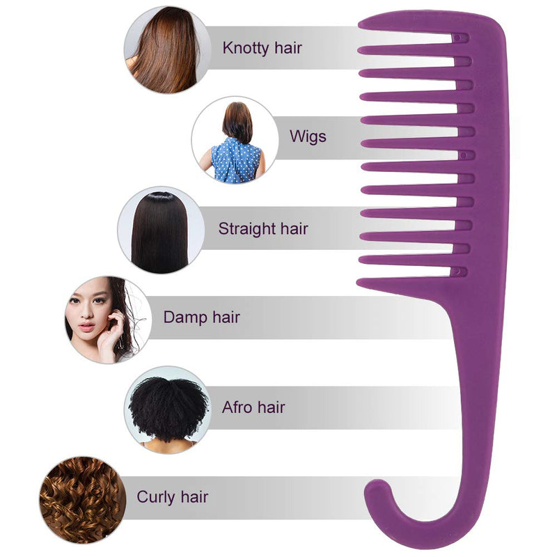 [Australia] - tiopeia 3 Pack Hair Comb Large Wide Tooth Comb Shower Combs Curl Wet Comb for Long, Wet or Curly Hair Detangling 