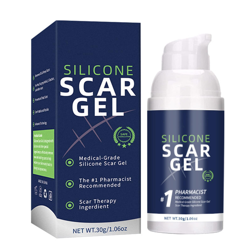 [Australia] - Silicone Scar Gel - Scar Gel Cream - Scar Treat Gel - Scar Removal Cream for C-Section, Stretch Marks, Acne, Surgery, Effective for Both Old and New Scars 