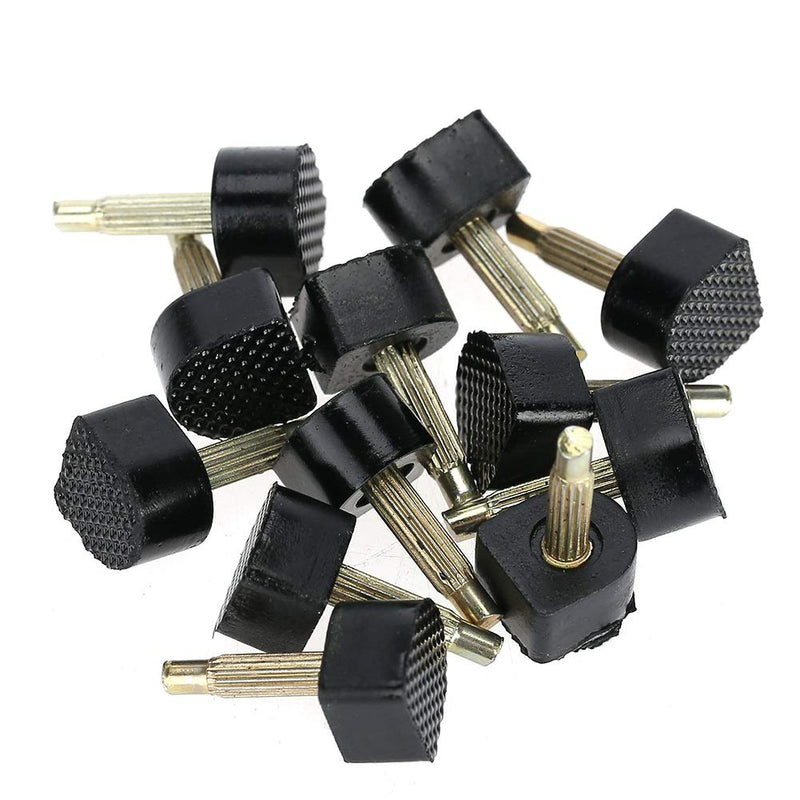 [Australia] - VOBOR U Shaped Heel Tip Heel Heel Cap Replacement Tips for High Heels Black High Heel Replacement Tips U Round Shape Heel Tip 60PCs (5 Different Size) 