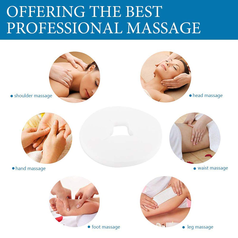 [Australia] - 100Pcs Disposable Face Massage Pad,Pillow Cushion for Salon SPA Face Hole Pillow Mat for Beauty Salon, Massage,Tattoo, Hotels, Mattress Cover, Daily Life Use for Person and Pet 
