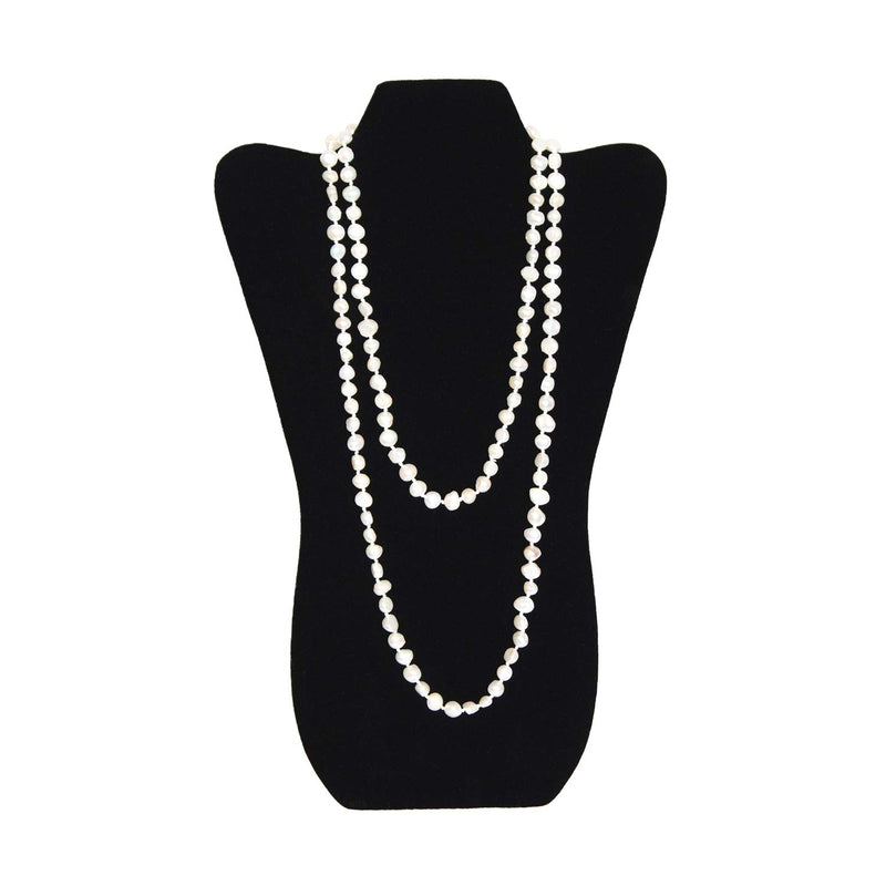 [Australia] - FindingKing 2 Tall Curved Necklace Easel Display Black & White 14" 