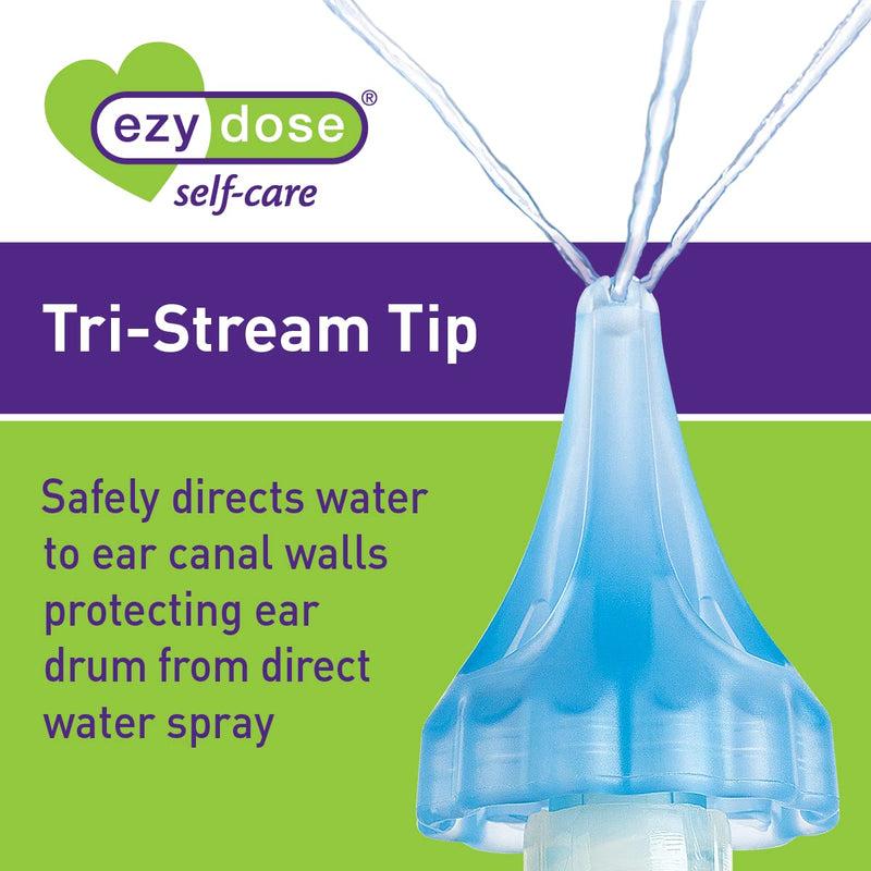 [Australia] - Ezy Dose Ear Wax Removal Syringe with Tri-Stream Tip, Perfect for Kids and Adults, 20mL Capacity 