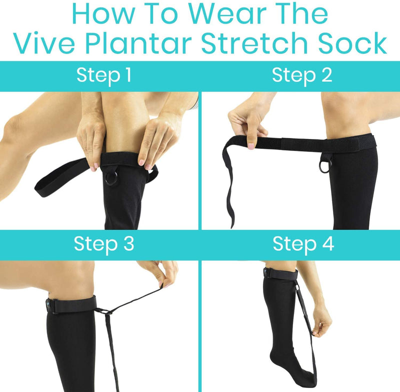 [Australia] - Plantar Fasciitis Stretch Sock Non Slip Calf Night Relief for Heel High Arch Pain Achilles Tendonitis Therapy Foot Support Sleeve Stretcher Compression Sleeve Men Women Ultrastretch Night Sock Large 