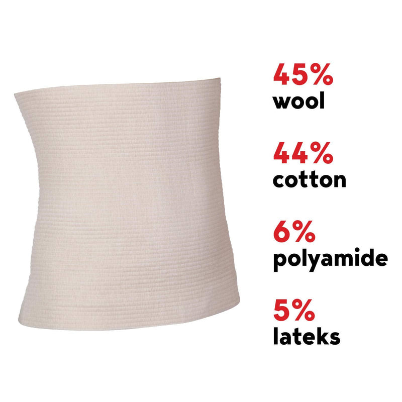 [Australia] - Lauma Medical Elastic Warming Belt for Lower Back Pain and Relief, Warming Kidney, Stretchy Brace Thermal Waist, Back Warmer, Certified Medical Products, Post Surgery Wear (1 (XS), Beige) 1 (XS) 