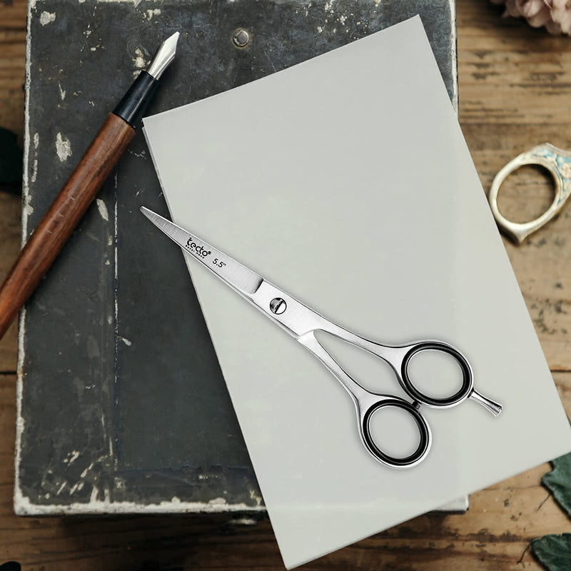 [Australia] - Tecto 5.5“ Professional Hair Cutting Scissors - Hair Shears- Barber Scissor- Premium Stainless Steel Sharp Hairdressing Scissors for Barber, Children, Men, and Women,Hair Shears for Home & Salon 