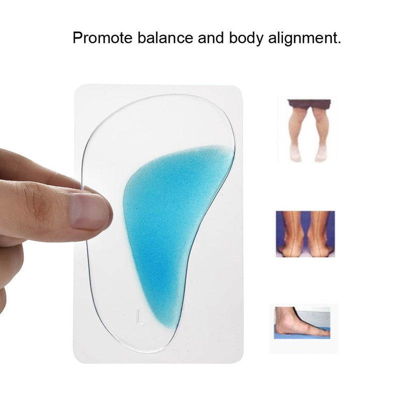[Australia] - Corrective Insole,flat foot insoles, Foot Support Pads, Footwear Insoles, for Corrective Posture of The Foot (Blue) 