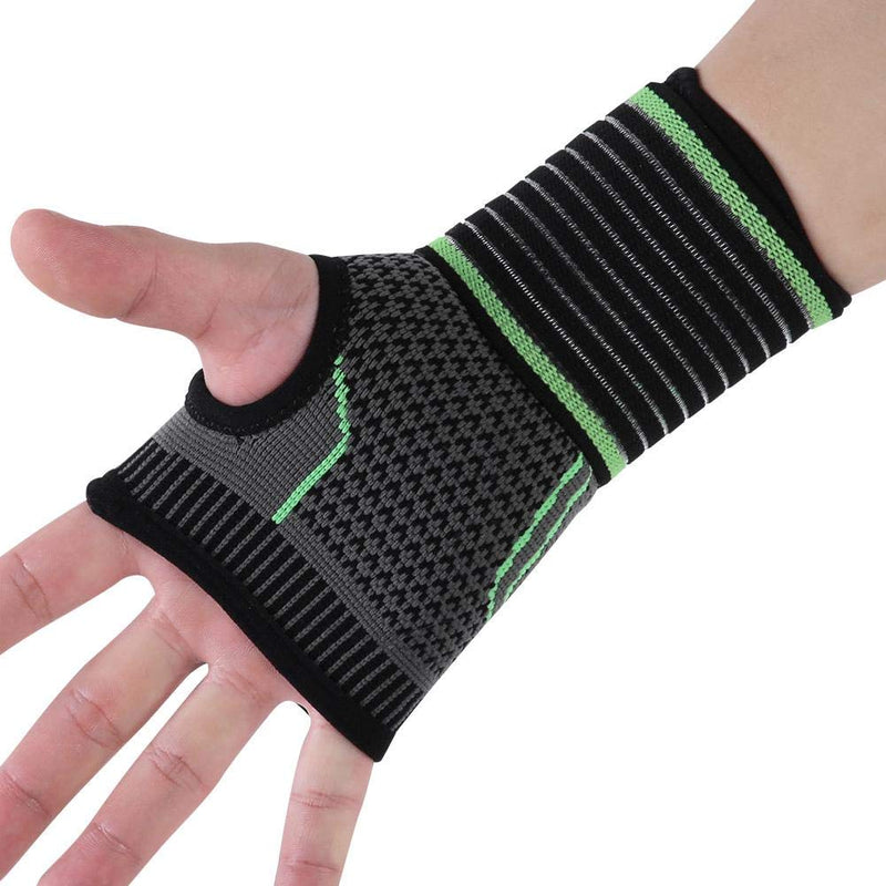 [Australia] - Compression Wrist Brace with Pressure Belt Sport Protection Wristband Knitting Pressurized Wrist and Palm Brace Bandage Support Compression Relieve Wrist Pain and Recovery Medium 