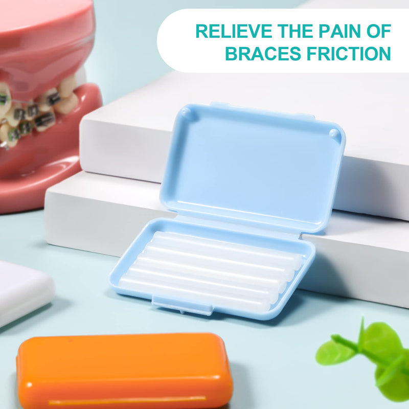 [Australia] - Annhua 5 Boxes Dental Wax for Braces, Orthodontic Dental Wax with 5 Different Flavours, Braces Wax for Braces Wearer, Aligners, Brackets 